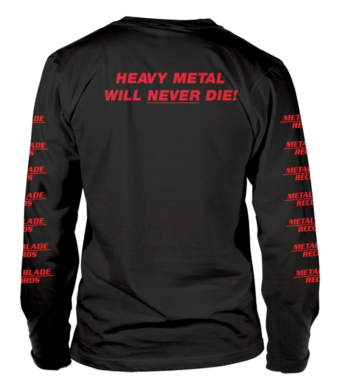 ⁦metal blade records crushed skulls long sleeve⁩ – תמונה ⁦2⁩