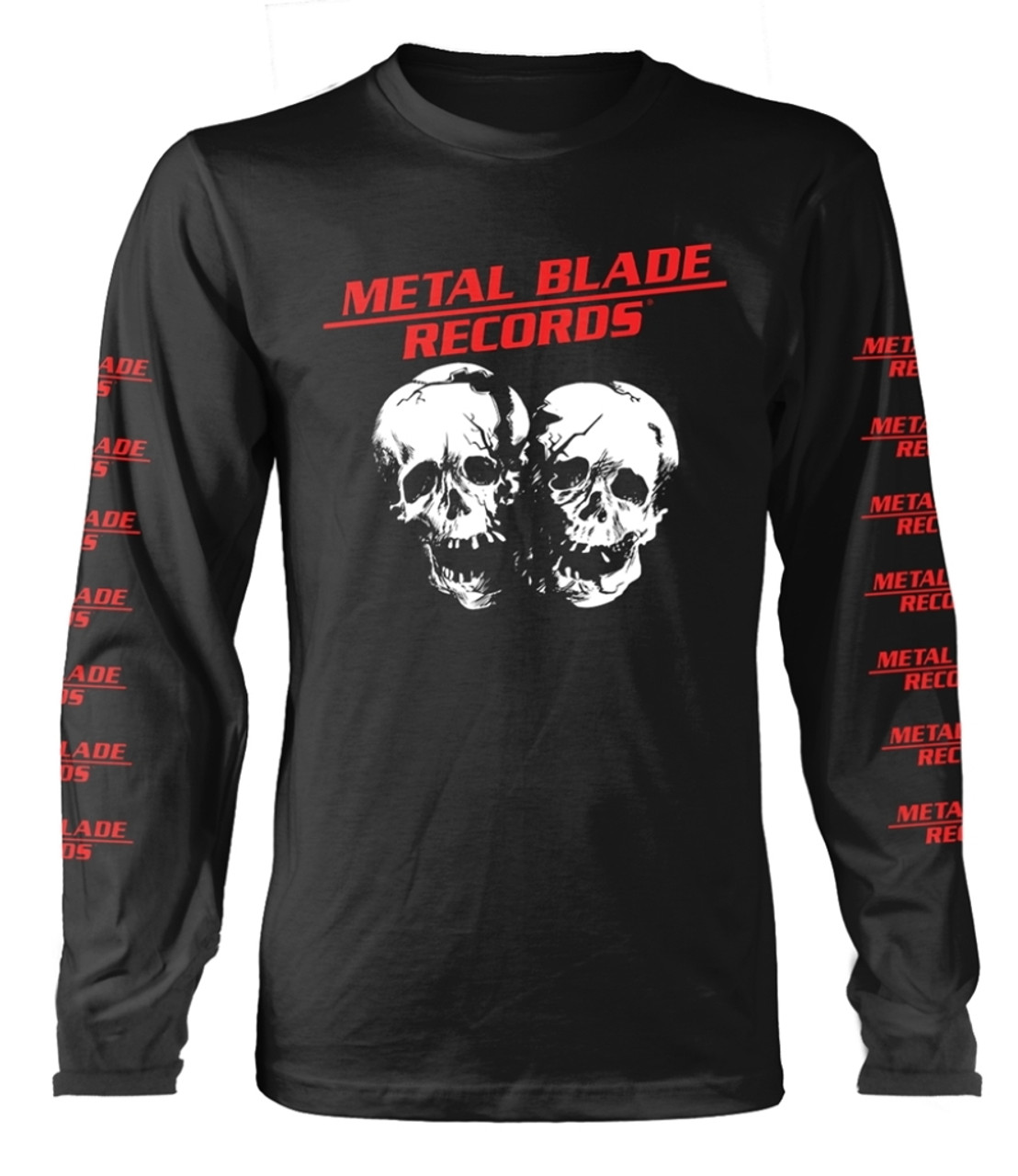 metal blade records crushed skulls long sleeve