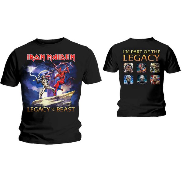 IRON MAIDEN  LEGACY BEAST FIGHT (BACK PRINT)