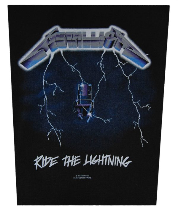metallica ride the lightning back patch