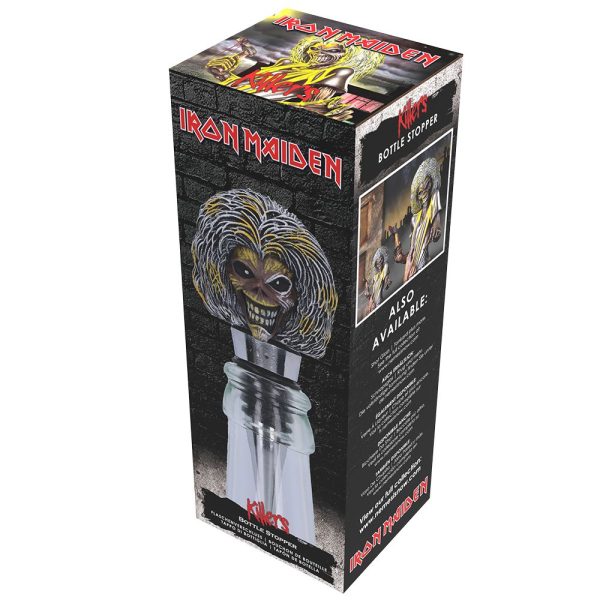 ⁦iron maiden - killers bottle stopper⁩ – תמונה ⁦2⁩