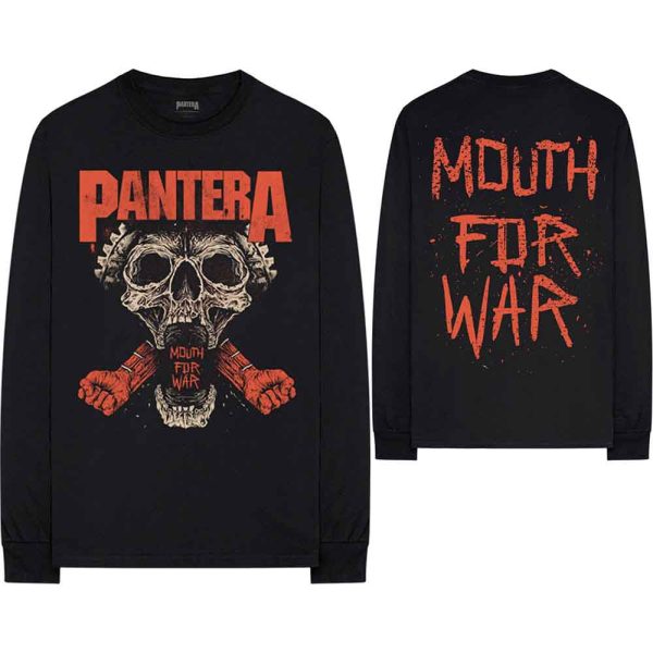 Pantera  Long Sleeve T-Shirt: Mouth For War (Back Print)