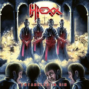Hexx – Entangled In Sin White/Gold Splatter