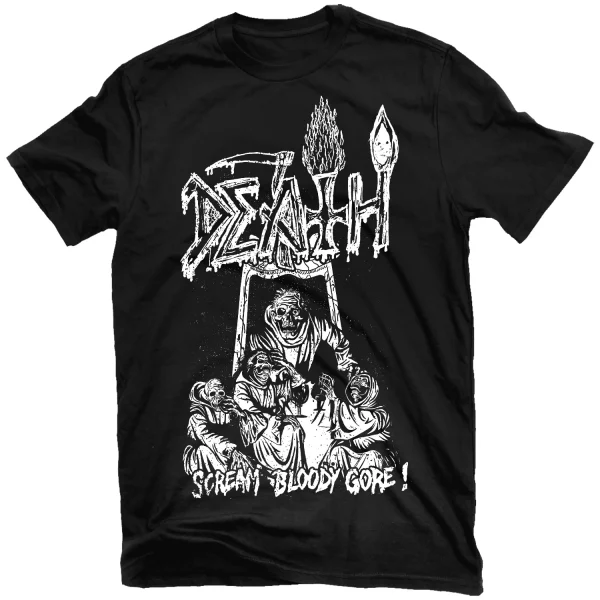 Death - Scream Bloody Gore Line Art (Black)