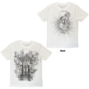 Avenged Sevenfold Unisex T-Shirt: Land of Cain (White) (Back Print)