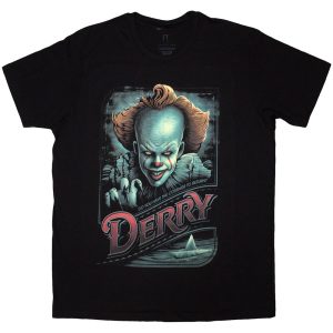IT Unisex T-Shirt: Pennywise Derry (Black)