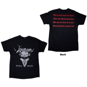 Venom Unisex T-Shirt: Black Metal (Black) (Back Print)