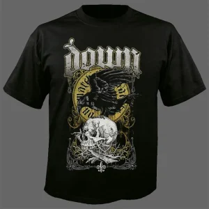 Down Unisex T-Shirt: Swamp Skull (Black)